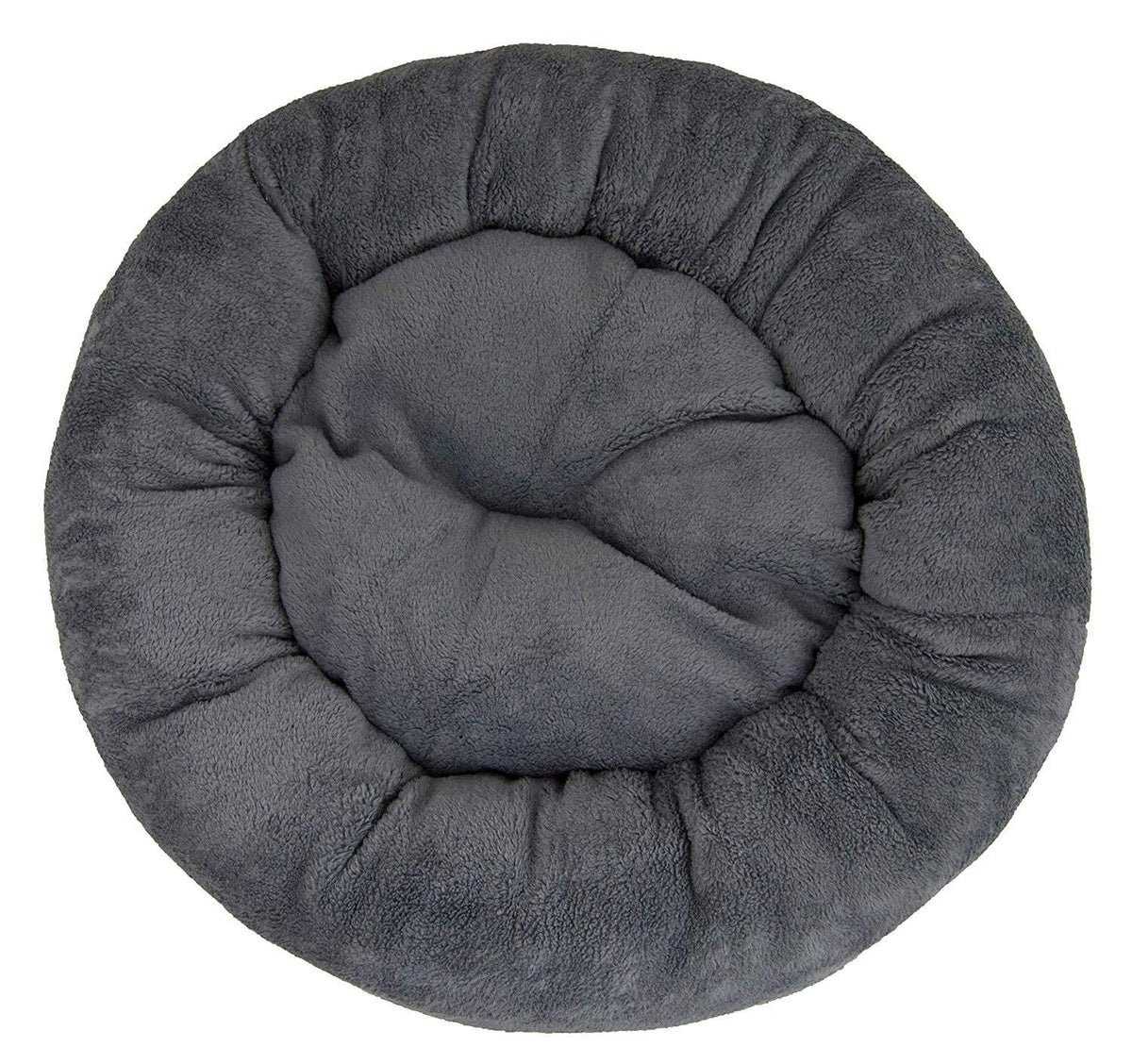 Ultra Plush Deluxe Comfort Pet Dog &amp; Cat Grey Snle Bed (Multiple Sizes) - Machine Washable, Made in USA, Reversible, Durable Soft Fabrics