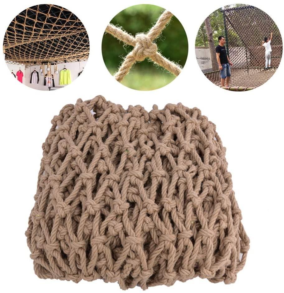 Children protective netting Children Protection Safety Net Decor Fence Climbing Netting Woven Rope Truck Cargo Trailer Nets For Railings Stairs Indoor Stairs Playground Outdoor Ceiling Decoration Nylo
