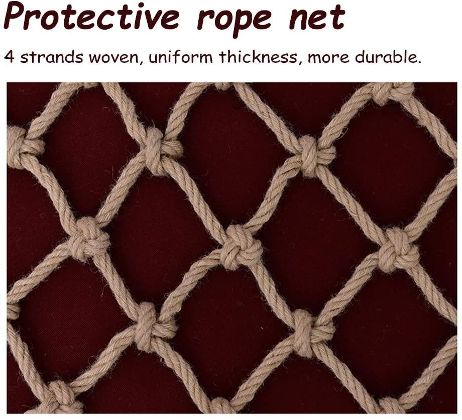 Children protective netting Children Protection Safety Net Decor Fence Climbing Netting Woven Rope Truck Cargo Trailer Nets For Railings Stairs Indoor Stairs Playground Outdoor Ceiling Decoration Nylo