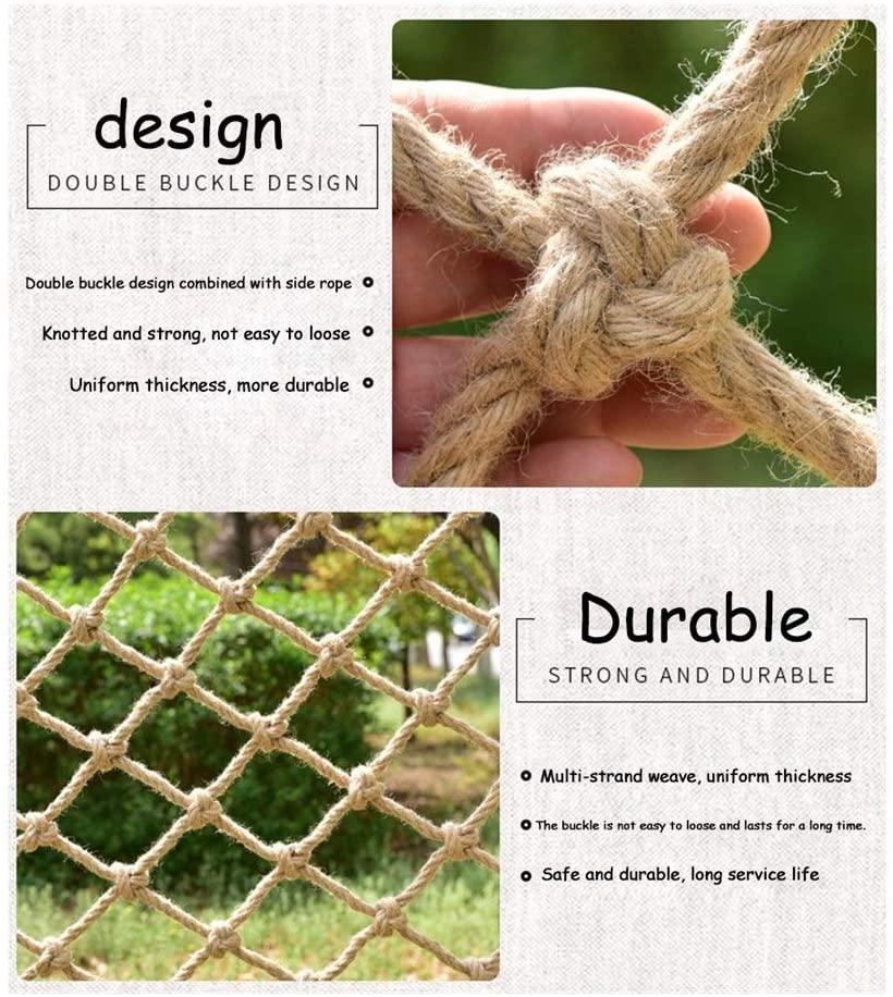 Children protective netting Children Protection Safety Net Decor Fence Climbing Netting Woven Rope Truck Cargo Trailer Nets For Railings Stairs Indoor Stairs Playground Outdoor Ceiling Decoration Nylo