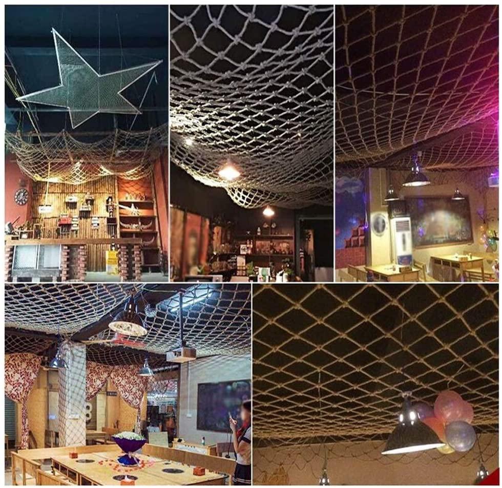 Children protective netting Children Protection Safety Net Decor Fence Climbing Netting Woven Rope Truck Cargo Trailer Nets For Railings Stairs Indoor Stairs Playground Outdoor Ceiling Decoration Nylo