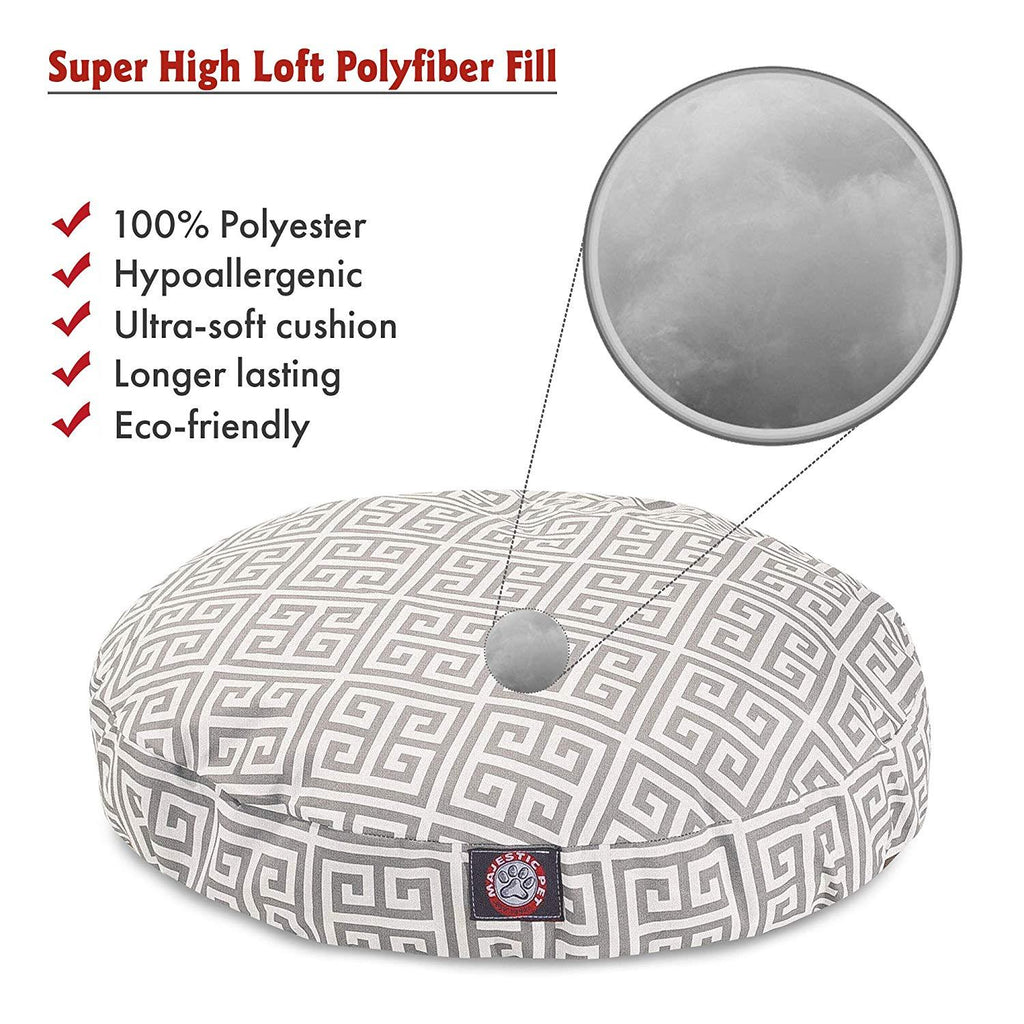 Majestic Pet Grey Towers Round Pet Bed