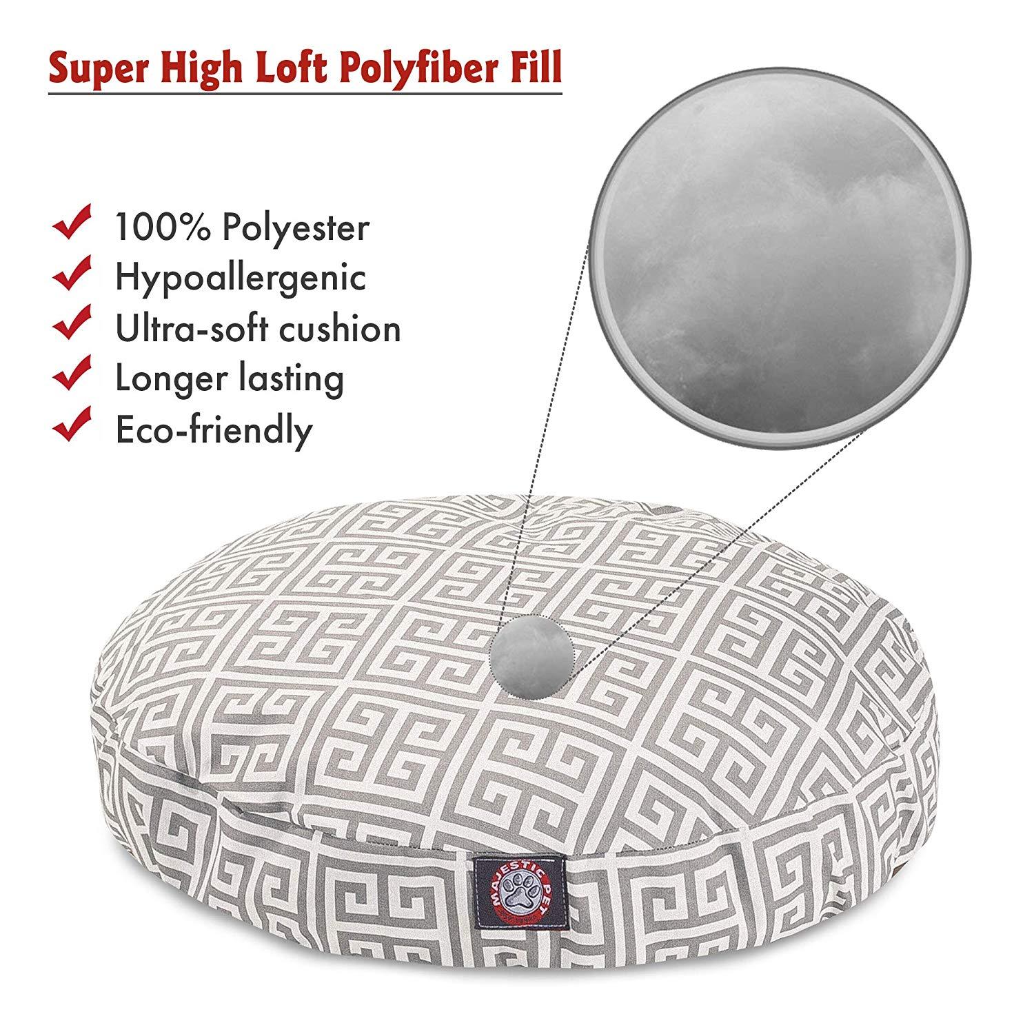Majestic Pet Grey Towers Round Pet Bed