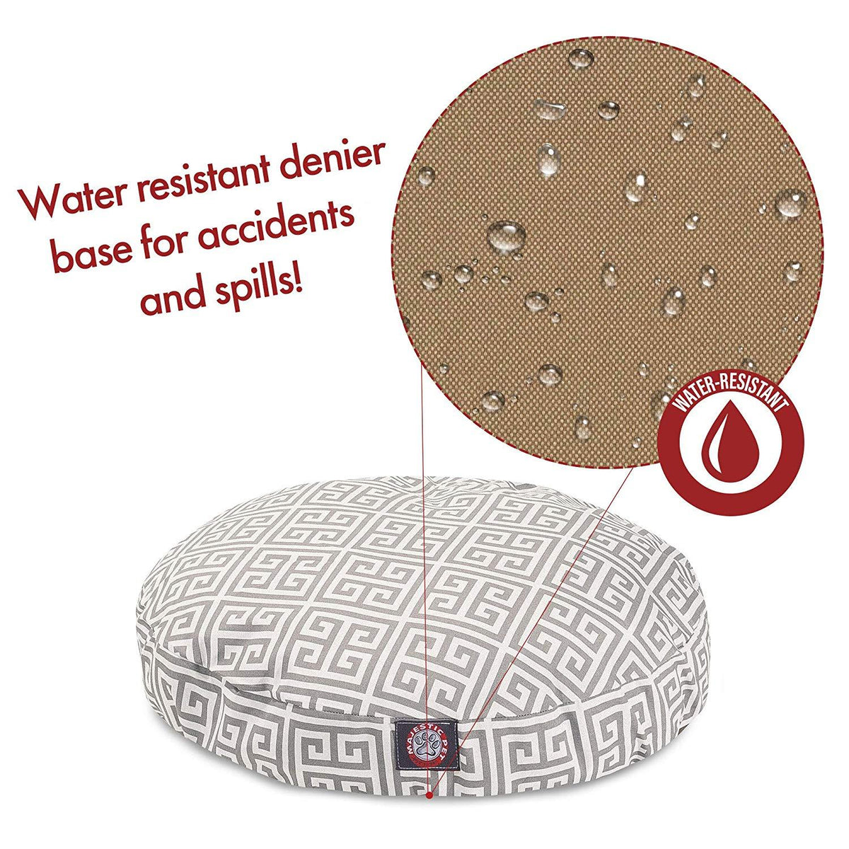 Majestic Pet Grey Towers Round Pet Bed