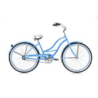 Micargi TAHITI-F-BBL 26 in. Tahiti Women's Beach Cruiser Bicycle, Baby Blue &amp; Baby Blue