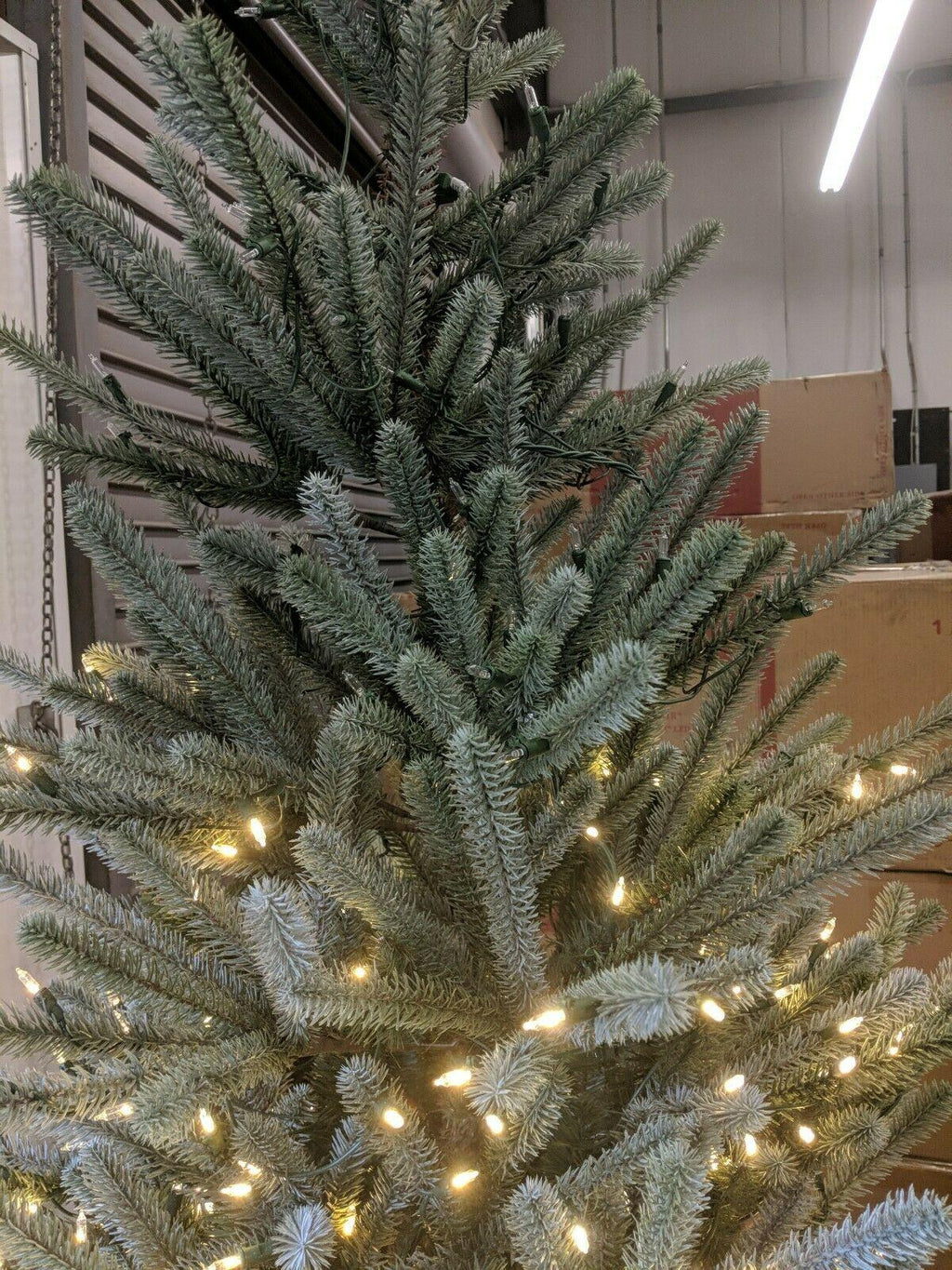Open Box Defect Balsam Hill Sanibel Spruce 7' Tree with Candlelight LED Lights