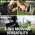 40V 21" Brushless Cordless (Self-Propelled) Lawn Mower (75+ Compatible Tools), 5.0Ah Battery and Charger Included