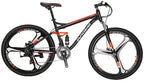 S7 Mountain Bike 27.5 Inch 3 Spoke Mag Wheel Steel Frame MTB Bicycle for Men Blackorange