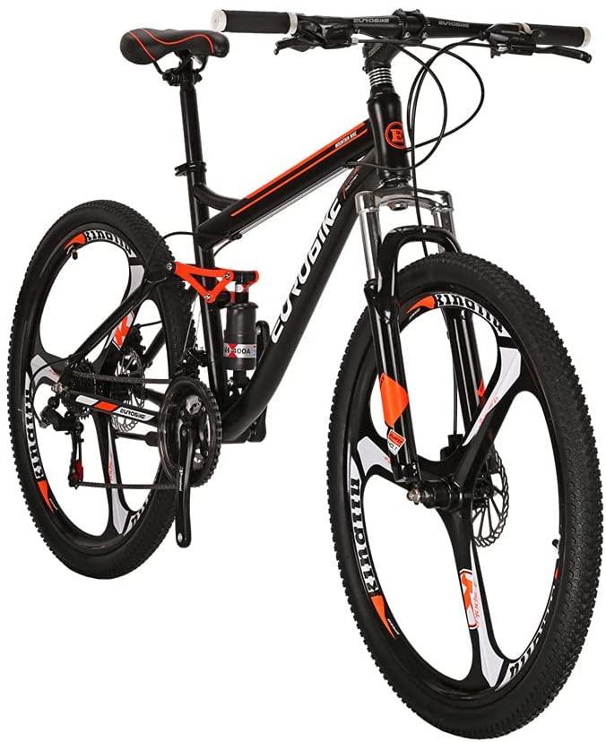 S7 Mountain Bike 27.5 Inch 3 Spoke Mag Wheel Steel Frame MTB Bicycle for Men Blackorange