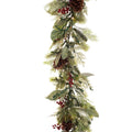 9 ft. Pre-Lit LED Winter Frost Garland
