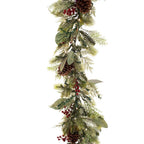 9 ft. Pre-Lit LED Winter Frost Garland