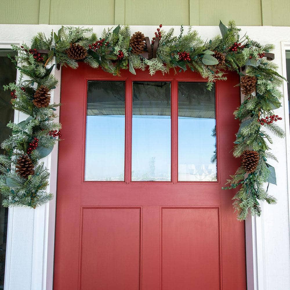 9 ft. Pre-Lit LED Winter Frost Garland