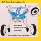 ELEAMO Hind Legs Rehabilitation 4 Wheels Adjustable Dog Wheelchair Cart for Pet Rehabilitation Lightweight Easy Assemble Wheelchair for Doggie Back Legs,XS