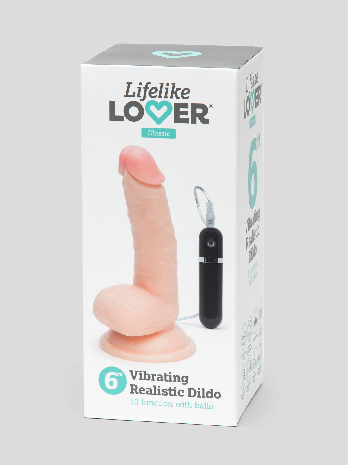 Lifelike Lover Classic Realistic Dildo Vibrator 6 Inch, Flesh Pink | Flesh Pink