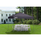 Quik Shade Expedition EX100 1-Push 10 ft. x 10 ft. Charcoal Straight Leg Pop-Up Canopy