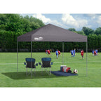 Quik Shade Expedition EX100 1-Push 10 ft. x 10 ft. Charcoal Straight Leg Pop-Up Canopy