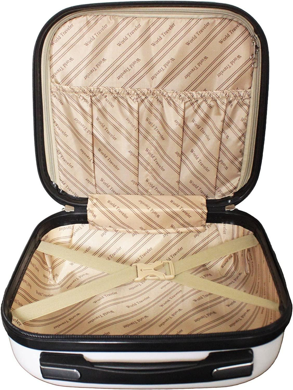4-Piece Hardside Upright Spinner Luggage Set, Butterfly, One Size