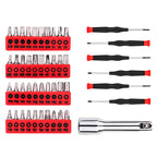 Tool Set:158 Piece Home Tool Kit, Household Basic Repair Tool Set Comes with Plastic StoraCase-Red