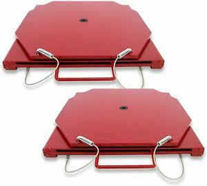 Alignment Turn Plate Set Table Red Steel Passenger Car Truck Hunter FMC Rack USA