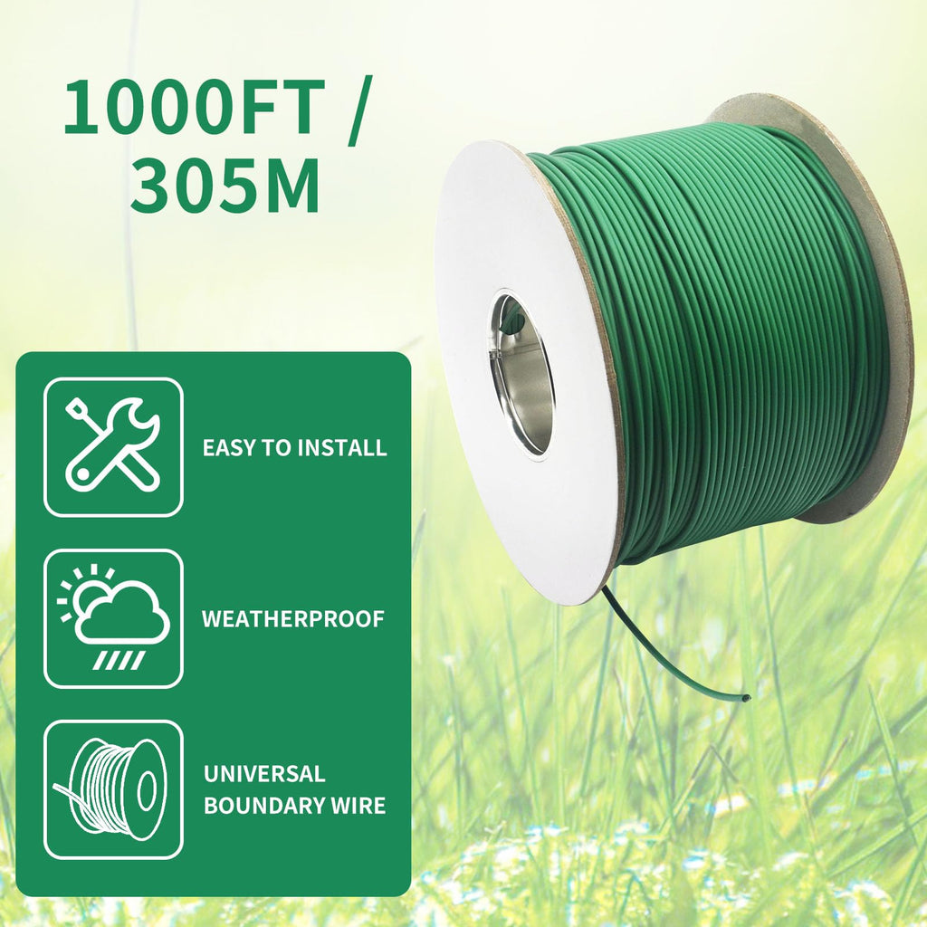 16 GauBoundary Wire Robot Lawn Mowers, 305M/1000FT | Universal Compatibility, For  Worx, and Other Robot Lawn Mower s, Copper Boundary Wire
