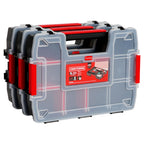 StoraOrganizer, Small Parts Organizer, 3-Packs with 10-Compartments, Lid Includes Secure Latch (CMST60964M)