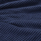 Gracie Mills Electric Blanket Luxurious Micro Fleece Ultra Soft Ribbed Textured,Fast Heating, Auto Shut Off, 20 Level Heat Setting Controller, Queen, Navy - BR54-3260