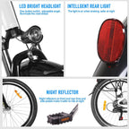 Electric Bike 350W Ebike 26'' Electric Bicycle, 20MPH Adults Electric City Bike with Removable 36v12ah Battery, Professional 6 Speed Gears