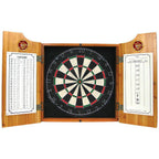 Wood Finish Dart Cabinet Set - Anheuser Busch A and Eagle