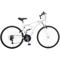 Dual Suspension Mountain Bike, 26 in wheels, 18 in frame, Men's Bike, White