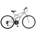 Dual Suspension Mountain Bike, 26 in wheels, 18 in frame, Men's Bike, White
