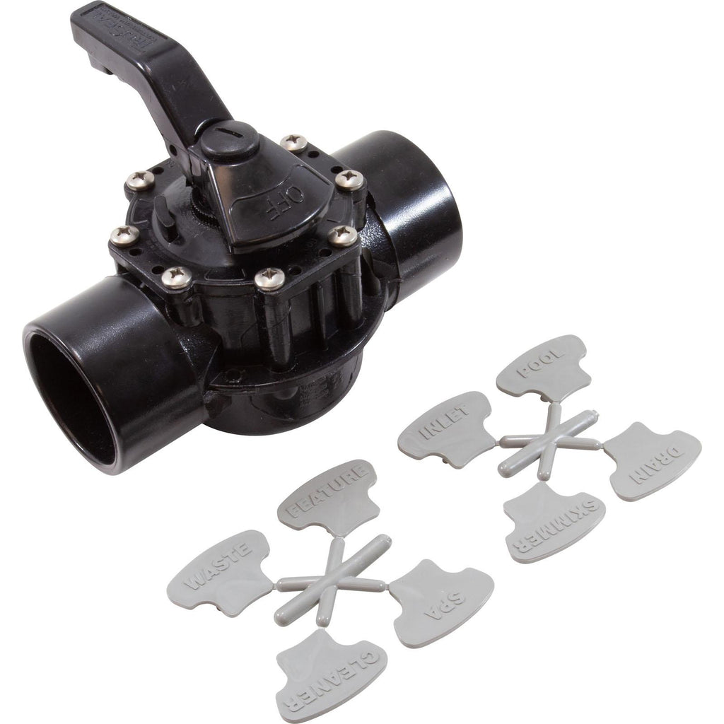 Waterway Plastics 2"S Tru Seal 2-Way Diverter Valve Straight Assembly