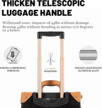 3 Piece  Luggage Set TSA Lock  Suitcase with Spinner Wheels (13" 20" 26", Black)