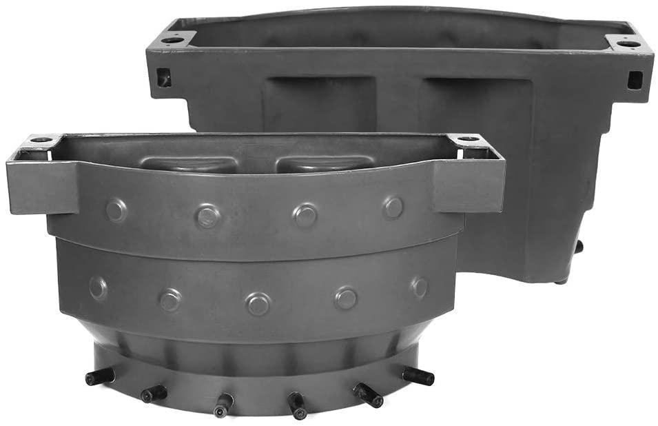 taidda- high capacity calf milk feed bucket, durable livestock milk feed bucket, for cattle livestock(6-mouth feeding bucket set)