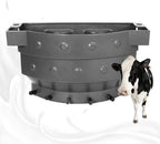taidda- high capacity calf milk feed bucket, durable livestock milk feed bucket, for cattle livestock(6-mouth feeding bucket set)
