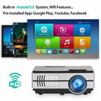 full hd led wifi projector smart home theater 1080p xbox game youtube tv hdmi us
