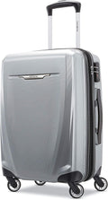 Winfield 3 DLX Hardside Expandable Luggage with Spinners, Silver, Carry-On 20-Inch