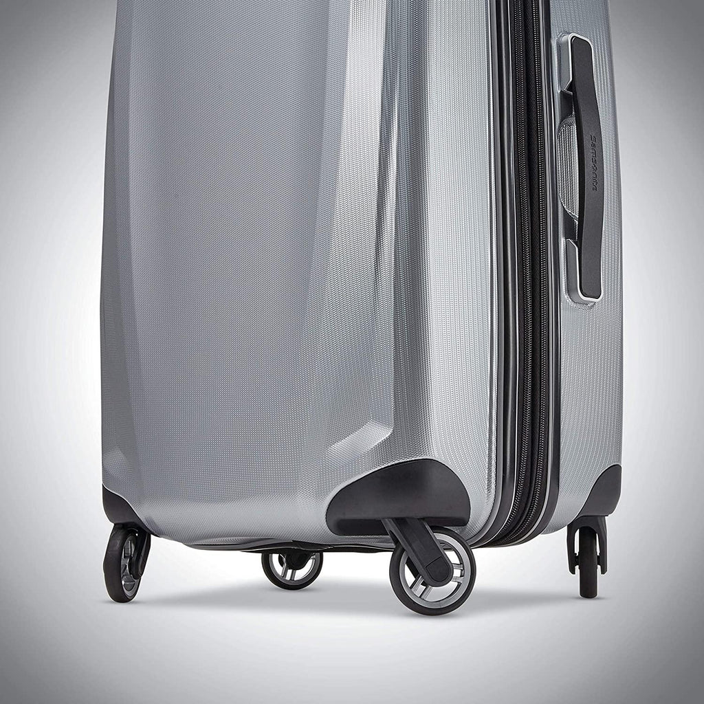 Winfield 3 DLX Hardside Expandable Luggage with Spinners, Silver, Carry-On 20-Inch