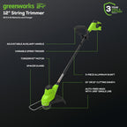 48V (24V x 2) 21" Brushless Self-Propelled Mower+12" String Trimmer+320CFM Blower,(2) 5.0Ah Batteries and 4A Dual Port Charger