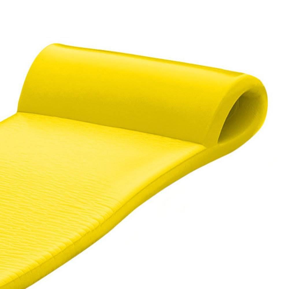 TRC Recreation Texas Recreation Sunsation 70 Inch Foam Raft Lounger Pool Float, Yellow (2 Pack)