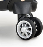 Lares Softside Expandable Luggage with Spinner Wheels, Black, Checked 31-Inch