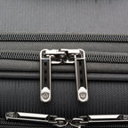 Lares Softside Expandable Luggage with Spinner Wheels, Black, Checked 31-Inch