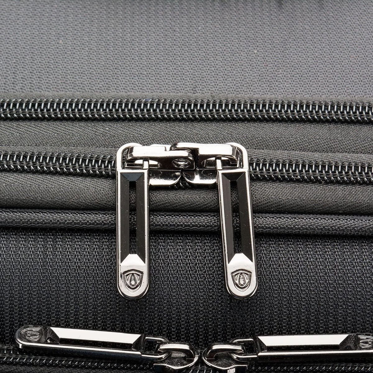 Lares Softside Expandable Luggage with Spinner Wheels, Black, Checked 31-Inch