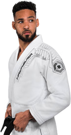 Hayabusa Warrior Gold Weave Jiu Jitsu Gi, White A0