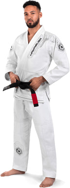 Hayabusa Warrior Gold Weave Jiu Jitsu Gi, White A0