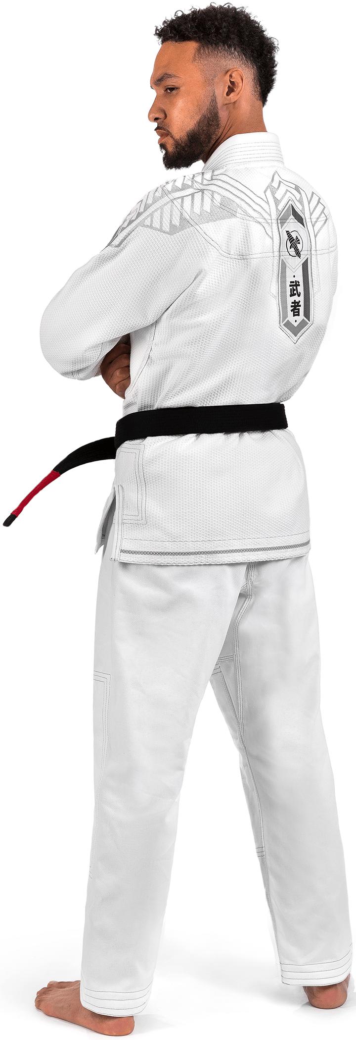 Hayabusa Warrior Gold Weave Jiu Jitsu Gi, White A0