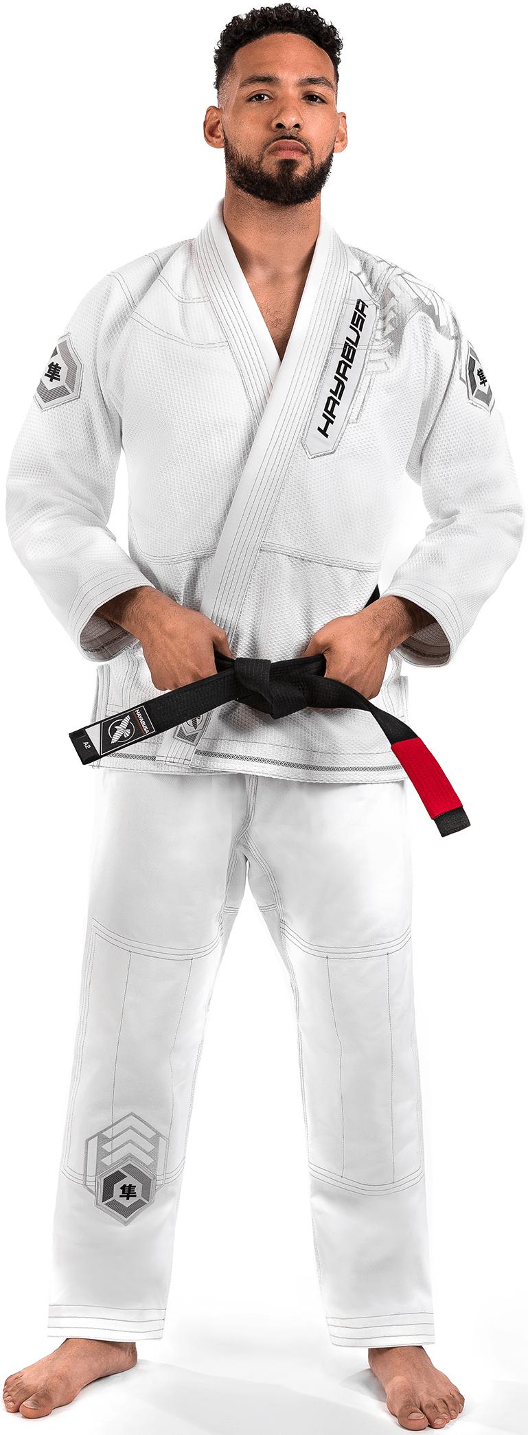 Hayabusa Warrior Gold Weave Jiu Jitsu Gi, White A0