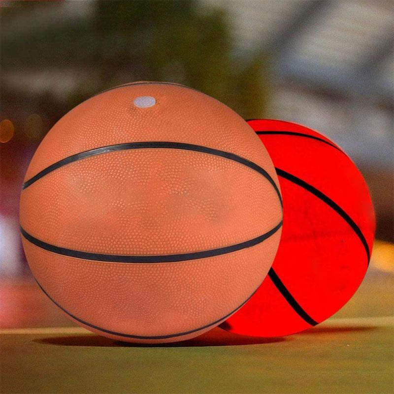 Night Light Basketball High Brightness LED Growing PU Basketball Training