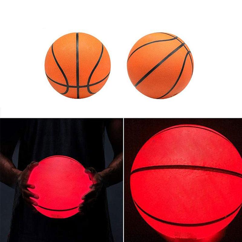 Night Light Basketball High Brightness LED Growing PU Basketball Training