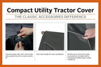 classic accessories compact utility tractor cowling cover, black