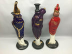 14" Mantle Nativity Figurines 3 Wise Men Candle Holders 2 Camels
